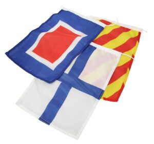 Signal flag PES 300x450mm A=Alfa