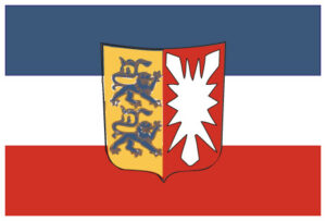 State flag of Schleswig-Holstein (with coat of arms) PES 200x300mm