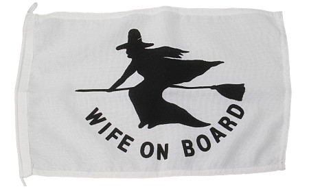 Fun flag PES 200x300mm Wife On Board 1 Fun flag PES 200x300mm Wife On Board