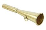 Signal mouth horn, straight brass 145mm 3 dw15