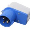 CEE angled plug 230V 3-pin 2 ec11