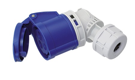 CEE angled coupling 230V 3-pole 1 CEE angled coupling 230V 3-pole