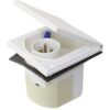 CEE recessed wall plug, with flap, 230V, 3-pin