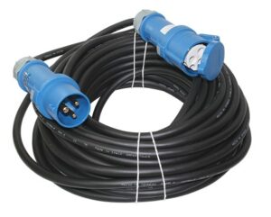 CEE extension cable 230V 3-pin with plug and socket, 15m