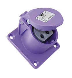 CEE surface-mounted wall socket 24V 32A 2-pole 1 CEE surface-mounted wall socket 24V 32A 2-pole