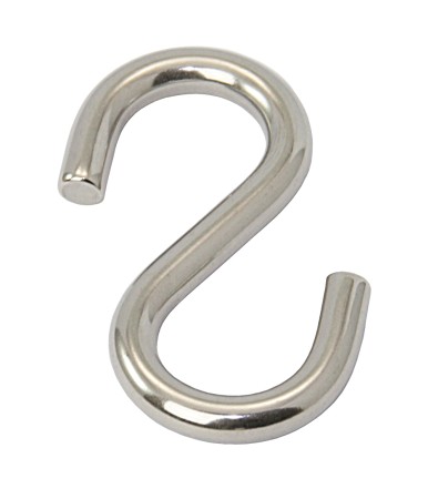 S-hooks, symmetrical, A4, 3x24mm, 10 pieces. 1 S-hooks, symmetrical, A4, 3x24mm, 10 pieces.