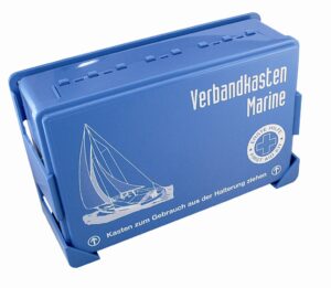 Marine first aid kit, with bracket