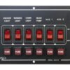 Switch panel with fuses, horizontal aluminum, 12V 37A, 6-way 3 ek10012
