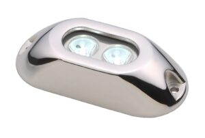 Underwater lamp with 2 white LEDs, 12-24V