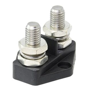 Collecting point/ground distributor nylon/stainless steel/brass M10 2-pole, pin M10