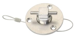 Stainless steel drain plug with square screw