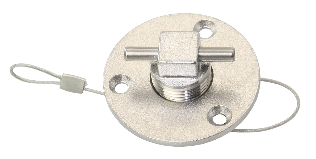 Stainless steel drain plug with square screw 1 Stainless steel drain plug with square screw