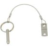 Folding nose bolt A2 6.4mm with safety cable 150mm 10pcs. 2 ek11630 1