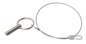 Quick release pin with wire/or plate AISI316 6x25mm