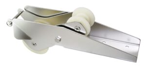 Bow roller with rocker A2 and nylon roller, 333x92mm