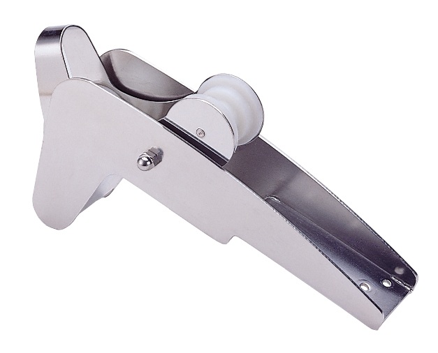 Bow roller with rocker A2 and nylon roller, 395x78mm for M-anchor 1 Bow roller with rocker A2 and nylon roller, 395x78mm for M-anchor