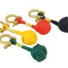 Monkey's fist keyring with brass shackle, assorted colors 2 ek12020