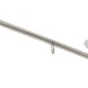 Stainless steel flagpole for railing 22/25mm 0.39m 2 ek16070