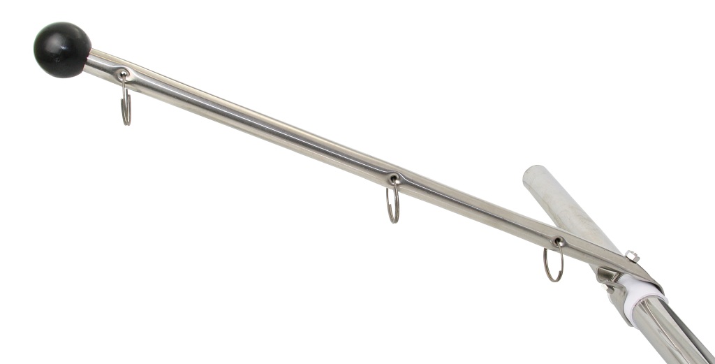 Stainless steel flagpole for railing 22/25mm 0.39m 1 Stainless steel flagpole for railing 22/25mm 0.39m