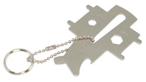 Multifunctional key as a keyring, stainless steel, 102mm