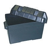 Battery box with lashing strap and strap bridges PP 265x175x210mm