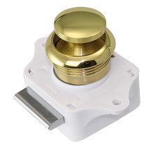 Push button catch MsCr for doors 15-22mm, round