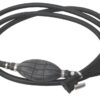 Fuel hose with primer bulb 8mm (5/16") 2.4m, connectors on both ends for OMC