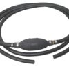 Fuel hose with priming bulb 8mm (5/16") 2.4m, open at both ends. 2 ek19113