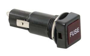 Fuse holder for 6x30mm miniature fuses and horizontal switch panels
