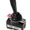 Toggle switch, long, plastic, 12V 10A, 2-pole, On/Off 3 ek20462