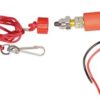 Emergency stop switch, magnetic, 12V 15A with cord