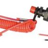 Emergency stop switch, magnetic, 12V 5A with coiled cable 2 ek20491