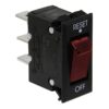 Circuit breaker with rocker switch, slow-blow, 12V 15A, illuminated 3 ek20933