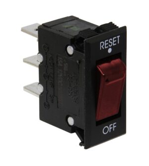 Circuit breaker with rocker switch, slow-blow, 12V 15A, illuminated