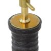 Quick-release drain plug with twist lock, brass, for 25mm inner diameter 3 ek22580