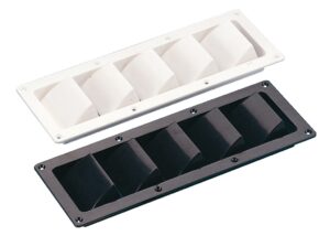 ABS engine compartment fan with 5 slots, black