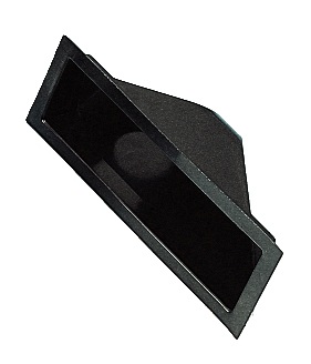 ABS fan housing for 75mm hose, black, for fans EK27290, EK41290