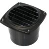 Gill ventilator with hose connection ABS for 100mm hose, black