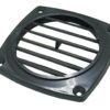 ABS gill vent for 75mm hose, black