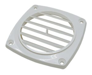 ABS gill vent for 75mm hose, white