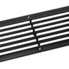 Gill vent, rectangular ABS 140x125mm, 6 slots, black 3 ek27400 1