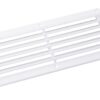 Gill ventilator, rectangular ABS 261x125mm, 2x6 slots, white 3 ek27400w