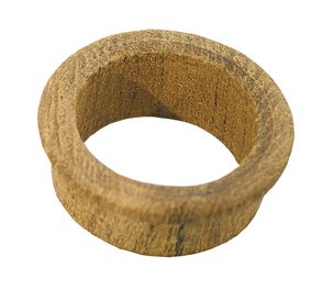 Finger catch pass-through, teak wood, 40x13mm 1 Finger catch pass-through, teak wood, 40x13mm