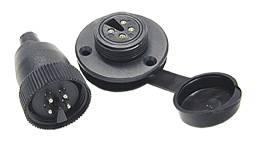 Deck connector, waterproof plastic 5A 4-pole