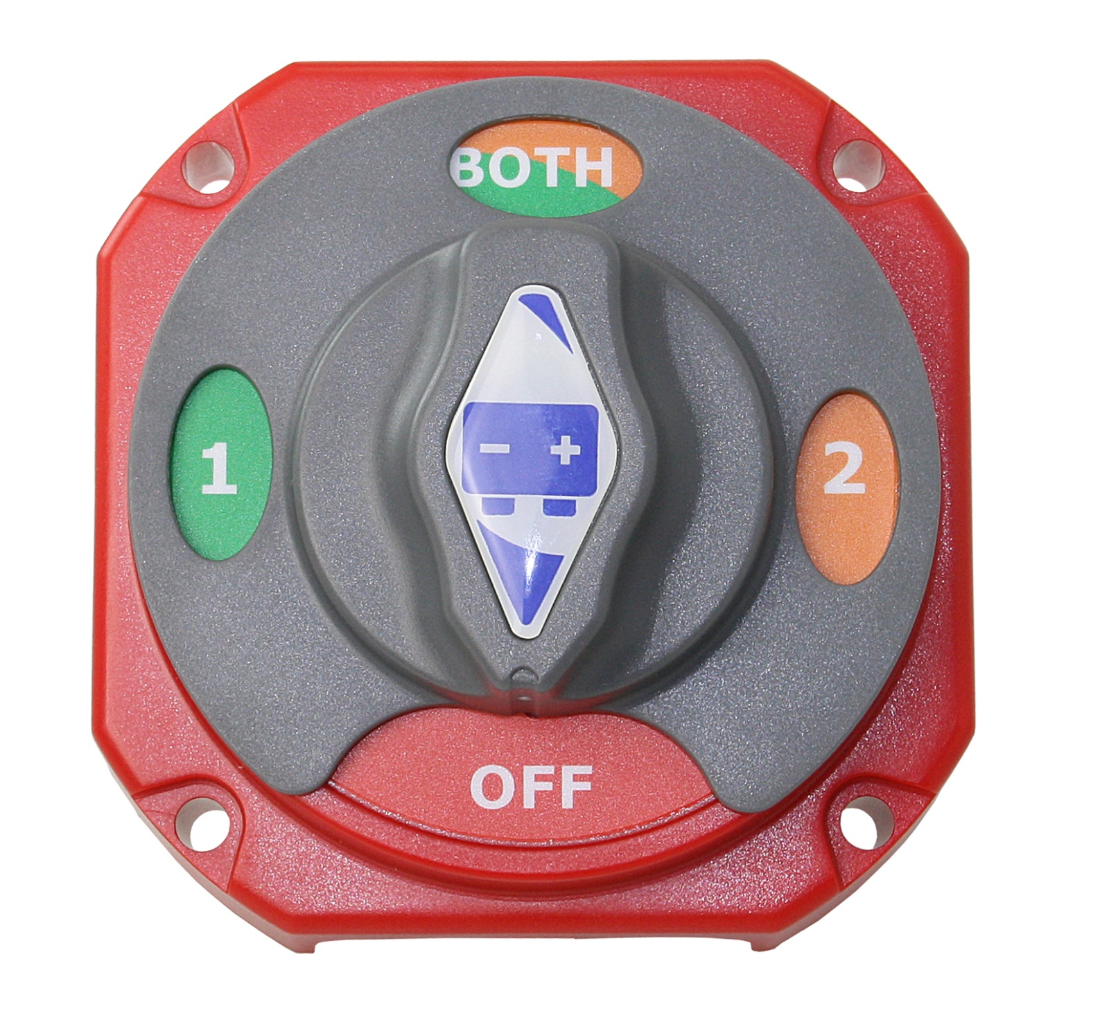 Battery selector switch 12/24V 230A red/grey 1 Battery selector switch 12/24V 230A red/grey