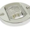 Recessed rear light, stainless steel, 12V 10W 76mm 3 ek30150