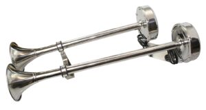 Dual horn stainless steel 12V 450mm 110dB