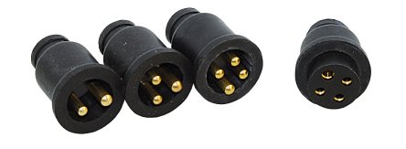 Neoprene connector with plug and socket, 10A, 3-pin 1 Neoprene connector with plug and socket, 10A, 3-pin