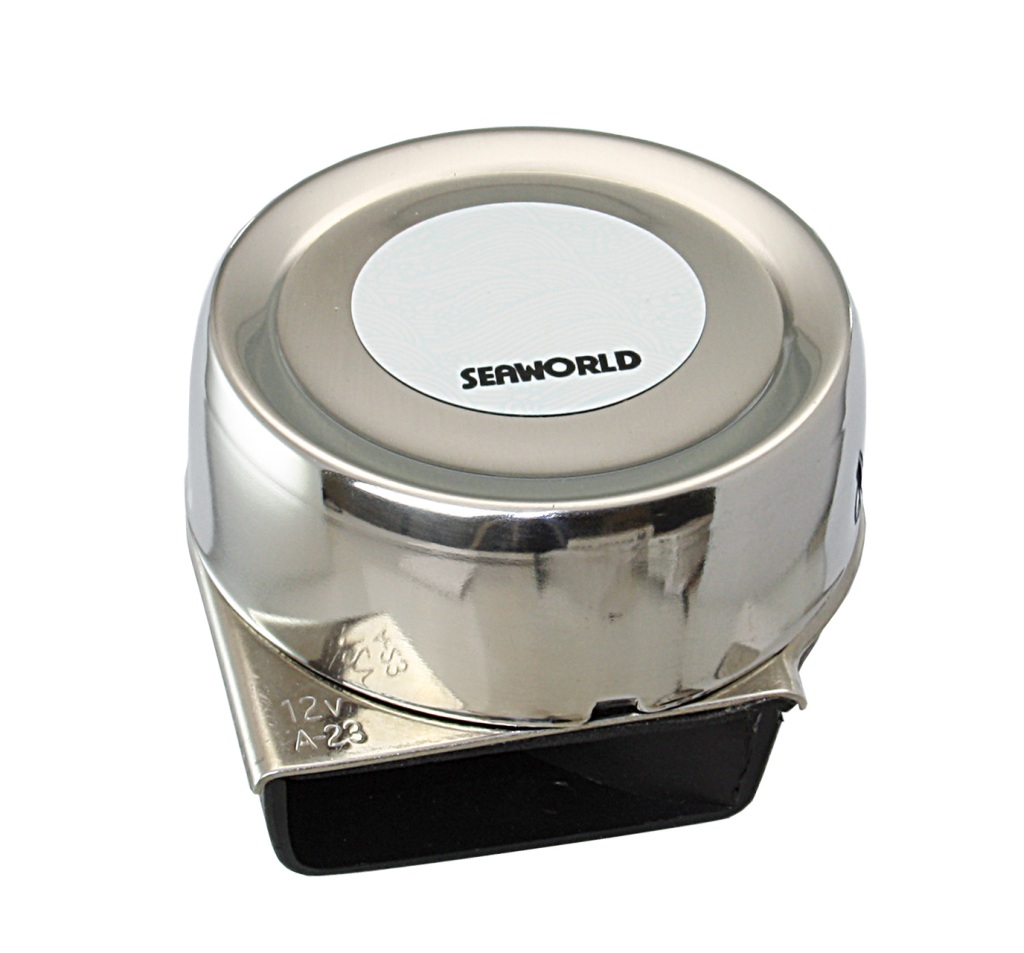 Signal horn, compact stainless steel 110dB 1 Signal horn, compact stainless steel 110dB
