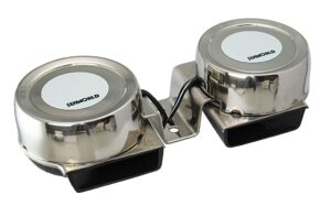 Double horn, compact stainless steel 110dB